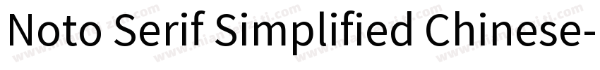 Noto Serif Simplified Chinese字体转换